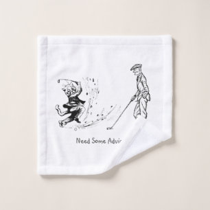Need Some Advice (funny golfing cat)? Wash Cloth