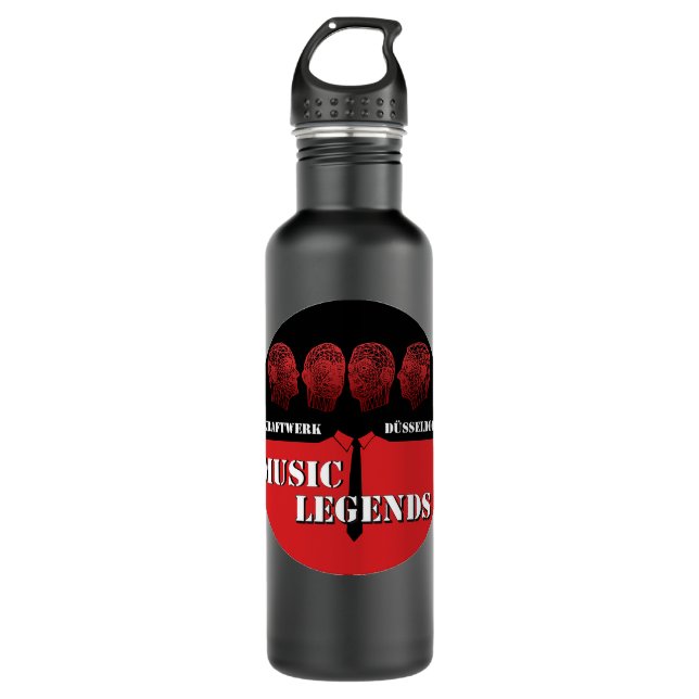 Needed Gifts Electronic Kraftwerk Music Cool Graph 710 Ml Water Bottle (Front)
