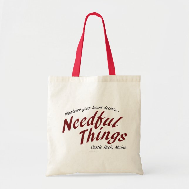 Needful Things Tote Bag (Front)