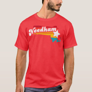 Needham Massachusetts Vintage Distressed Souvenir T-Shirt