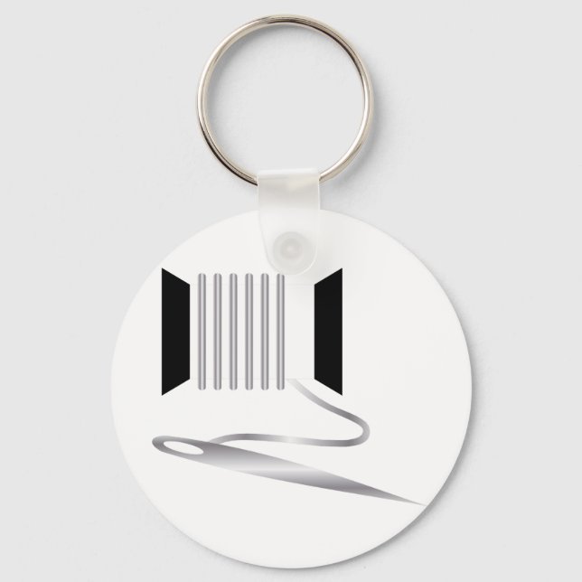 Needle and Thread Keychain (Front)
