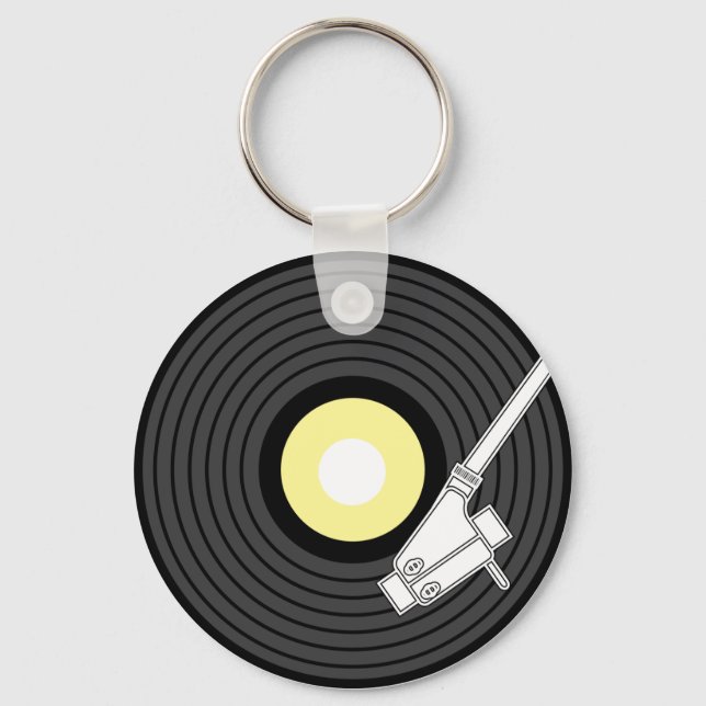 Needle on the Record Keychain (Front)