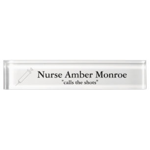"Needle" Personalized Nameplate