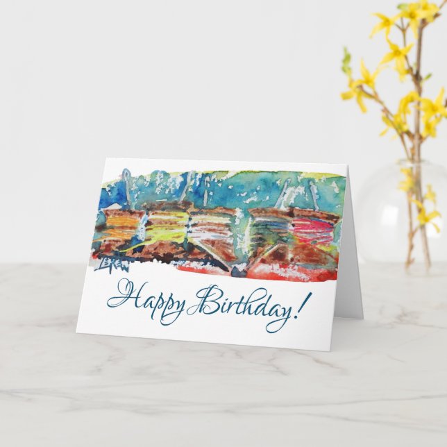 Needles and Threads Card (Yellow Flower)