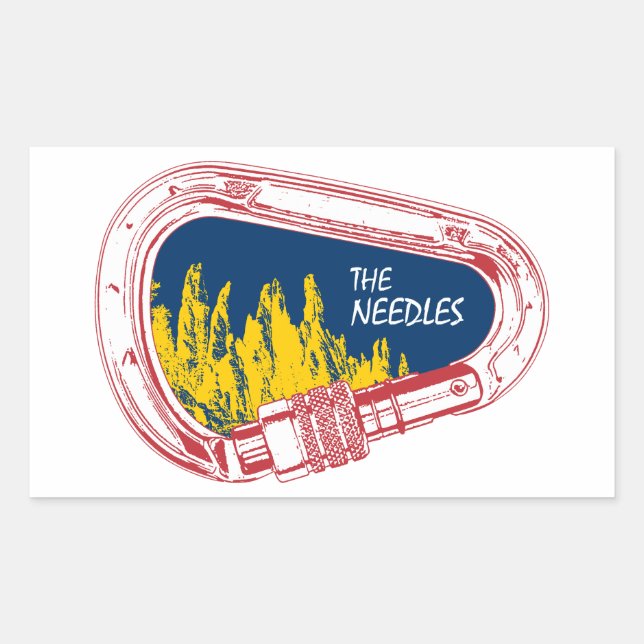 Needles Climbing Carabiner Sticker (Front)