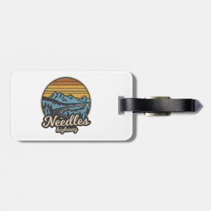 Needles Highway South Dakota Retro Luggage Tag