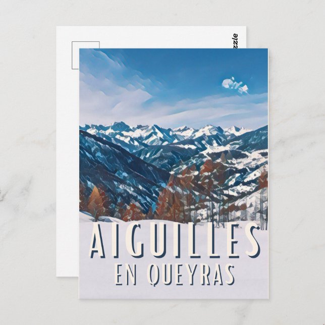 Needles in Queyras Station Postcard (Front/Back)