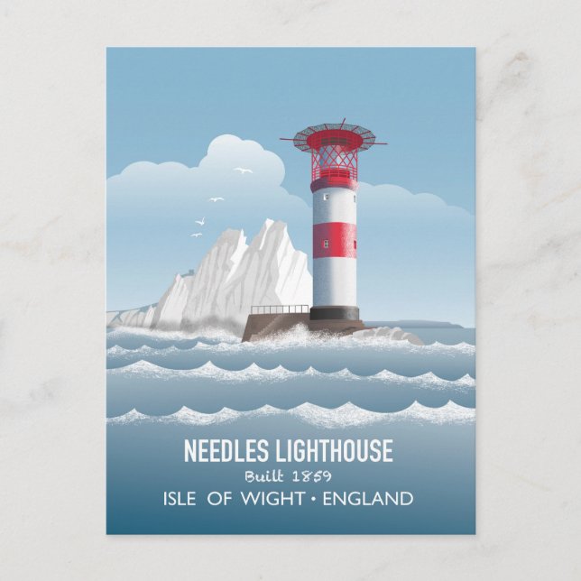 Needles Lighthouse Postcard (Front)