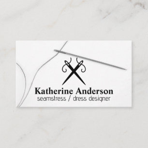 Needles & Thread   Tailor  Business Card