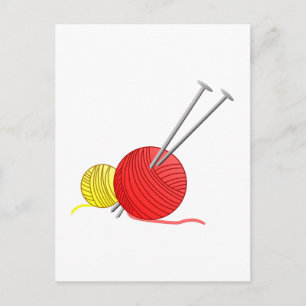 Needles & Yarn Postcard