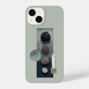 needlework_1_heart stitch iPhone case