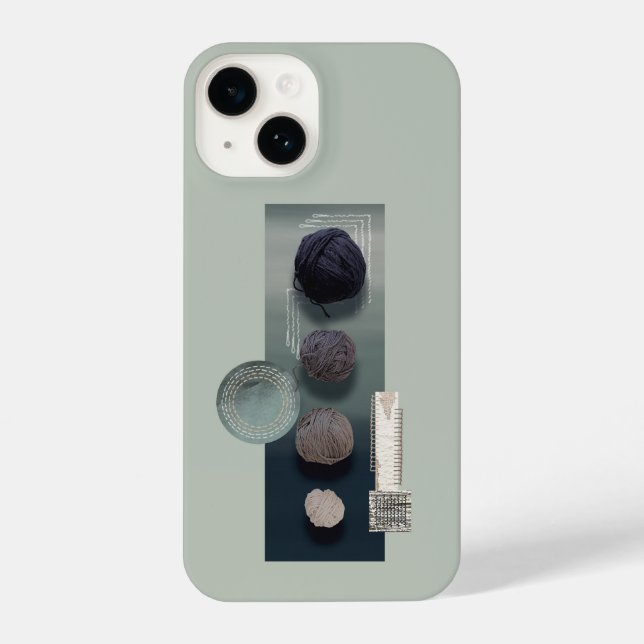 needlework_1_heart stitch iPhone case (Back)