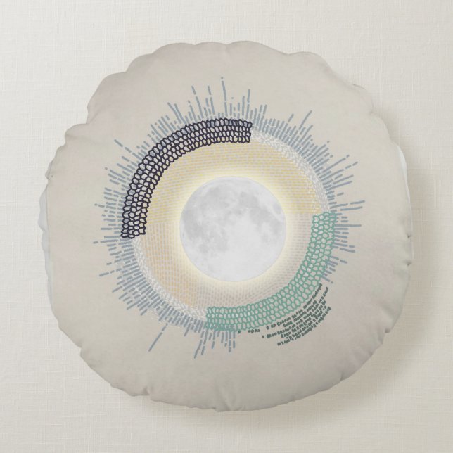 needlework_4_life on moon round pillow (Front)