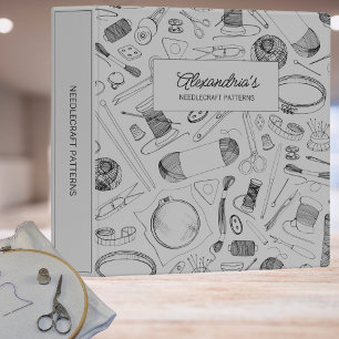 Needlework Pattern Organizer Binder