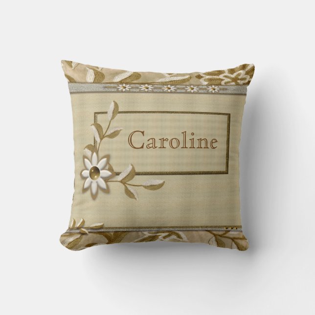 Needlework Personal Customised Pillow (Front)