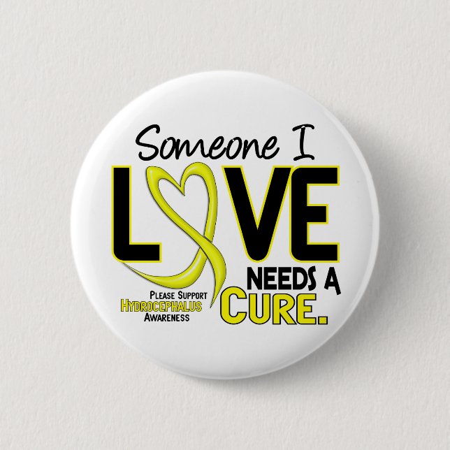 Needs A Cure 2 Hydrocephalus Inch Round Button (Front)