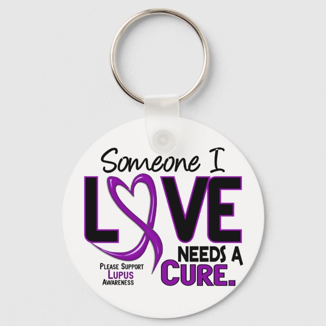NEEDS A CURE 2 LUPUS T-Shirts & Gifts Keychain (Front)