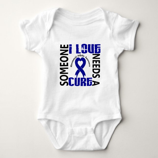 Needs A Cure 4 Rheumatoid Arthritis Baby Bodysuit (Front)