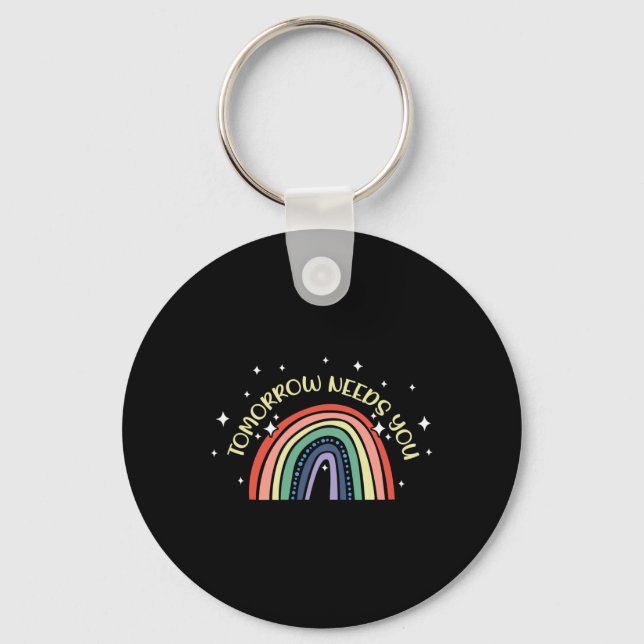 Needs You Mental Health Awareness Support  Keychain (Front)