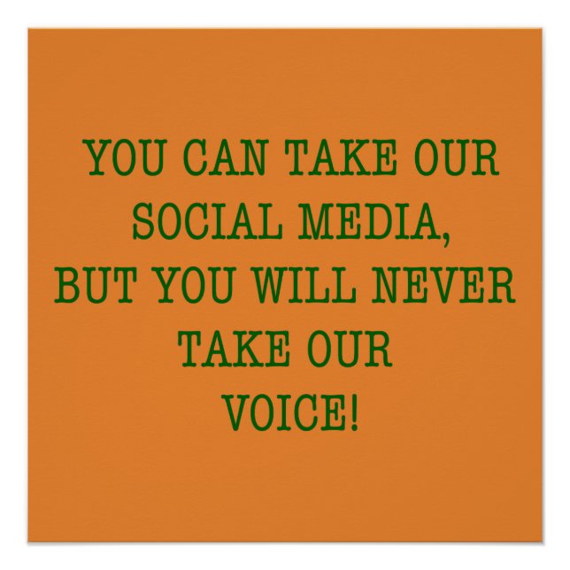Neer Take Our Voice! Poster (Front)