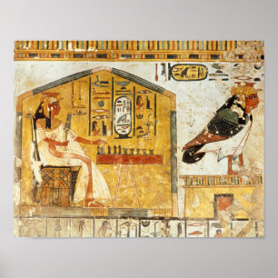 Nefertari playing senet poster
