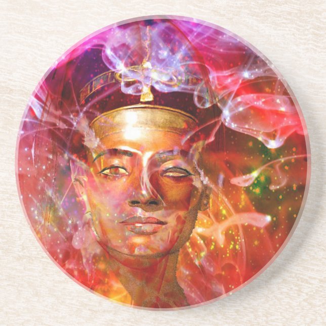 Nefertiti Egyptian queen Coaster (Front)