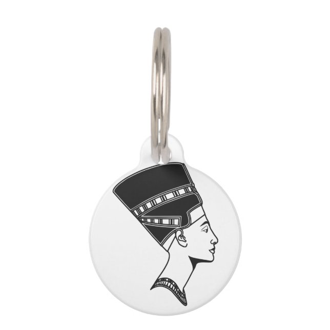 Nefertiti Egyptian Queen Egypt History Pet Tag (Front)