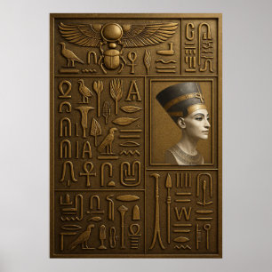 Nefertiti Hieroglyph Posters & Prints