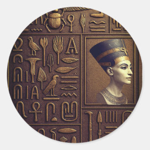 Nefertiti Hieroglyph Sticker Sheet