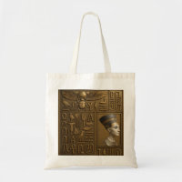 Nefertiti Hieroglyph Tote Bag
