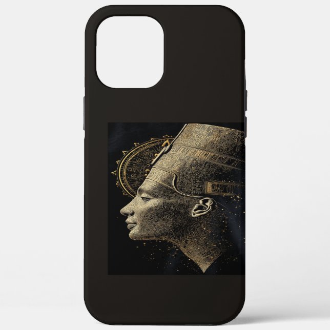 Nefertiti Modern Silhouette Line Art Case-Mate iPhone Case (Back)