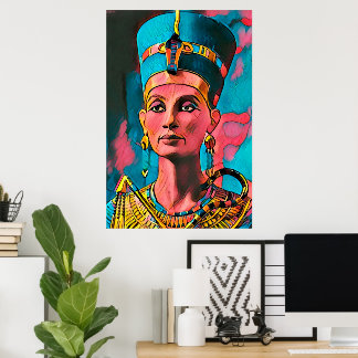 Nefertiti - The Egyptian Queen Wall Art Poster 