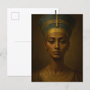 Nefertiti Vintage Style Art Postcard