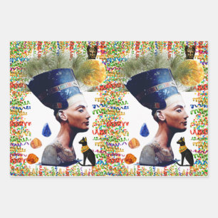 Nefertiti Wrapping Paper Sheet