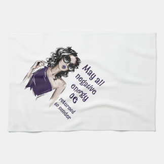 Negative Energy be returned to sender  Kitchen Towel