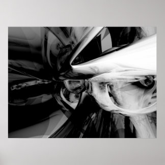 Negative Feelings Abstract Poster