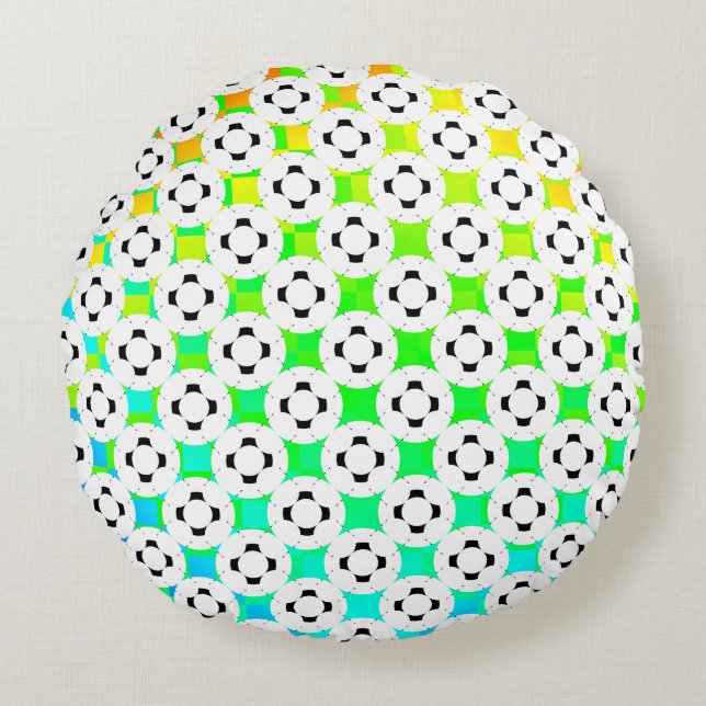 Negative Gamepad by Kenneth Yoncich Round Pillow (Front)