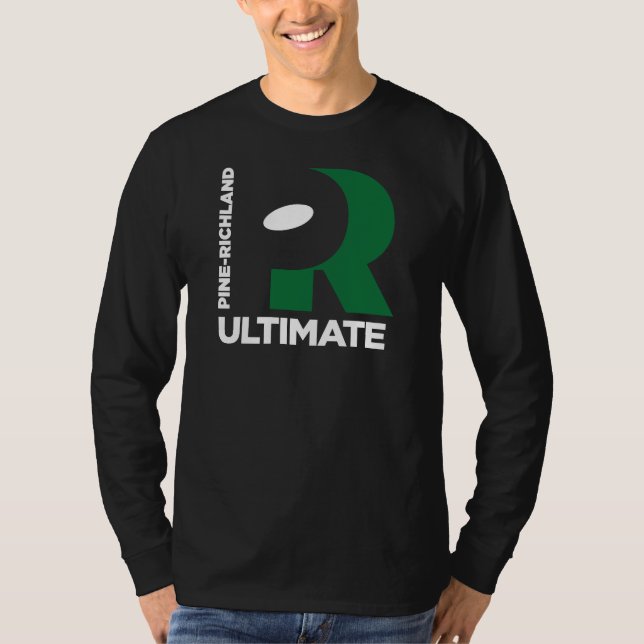Negative Space Art on Dark T-Shirt (Front)