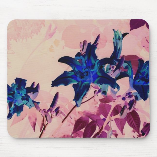 negative tiger lilies mouse pad (Front)