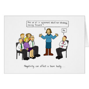 Négativité en milieu de travail Humour