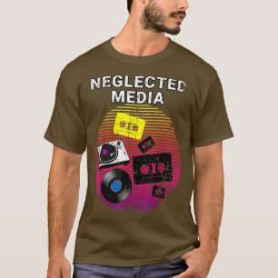 Neglected Media 80's And 90's Cassette Tape Music  T-Shirt