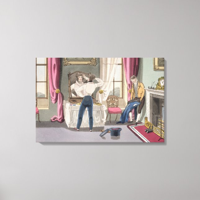 Negligence, plate 1 from 'The Necessary Qualificat Canvas Print (Front)