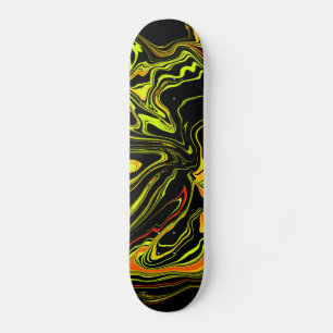  negra con amarillo skateboard