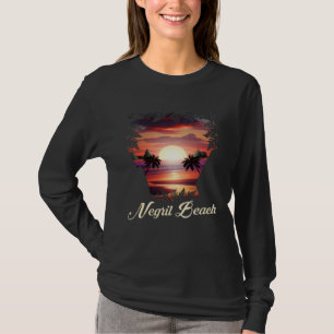 Negril Beach Vibrant Sunset  Negril Jamaica T-Shirt