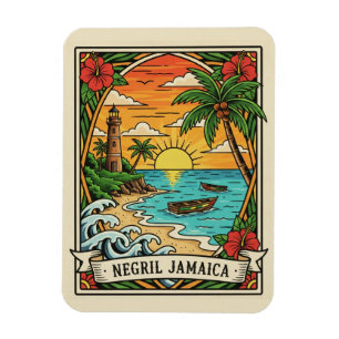 Negril Jamaica Beach Magnet