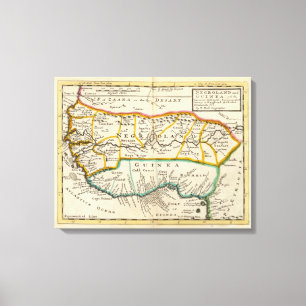 Negroland and Guinea Canvas Print