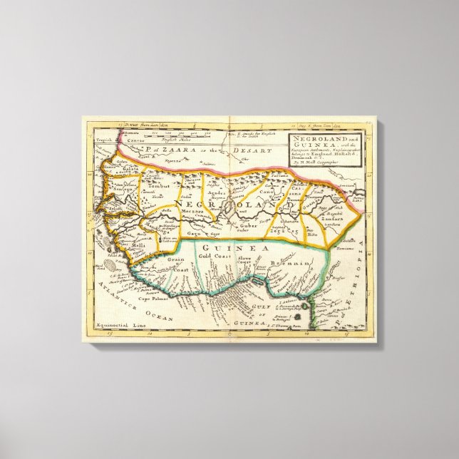 Negroland and Guinea Canvas Print (Front)
