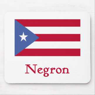Negron Puerto Rican Flag Mouse Pad
