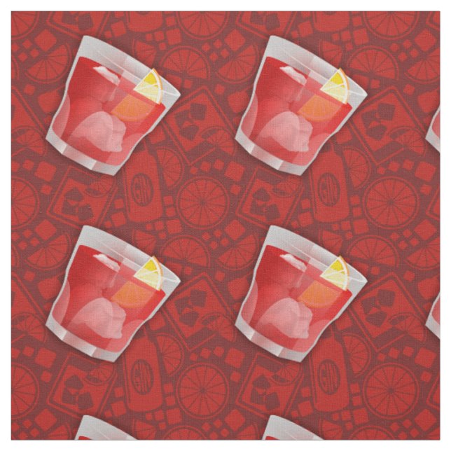 Negroni Cocktail Fabric (Swatch)