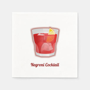 Negroni Cocktail Napkin